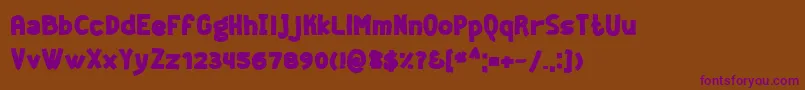 GeekerBlack Font – Purple Fonts on Brown Background