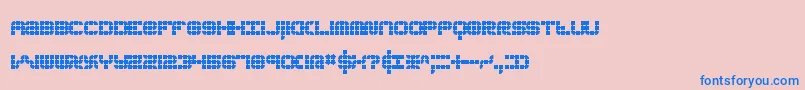 KonectorBrk Font – Blue Fonts on Pink Background