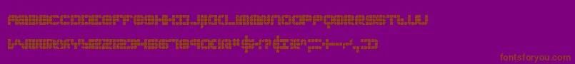 Fonte KonectorBrk – fontes marrons em um fundo roxo