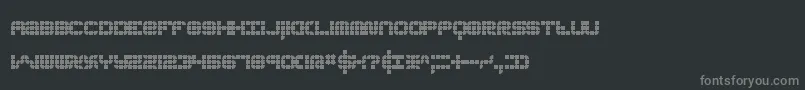 Шрифт KonectorBrk – серые шрифты на чёрном фоне