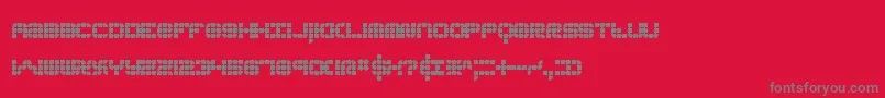 KonectorBrk Font – Gray Fonts on Red Background