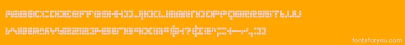KonectorBrk-Schriftart – Rosa Schriften auf orangefarbenem Hintergrund