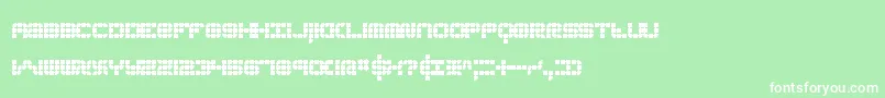 フォントKonectorBrk – 緑の背景に白い文字