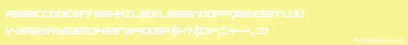 KonectorBrk Font – White Fonts on Yellow Background