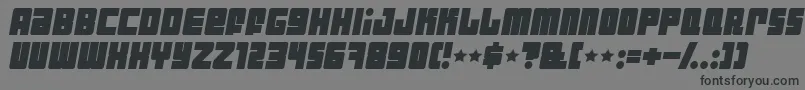 Industbi Font – Black Fonts on Gray Background