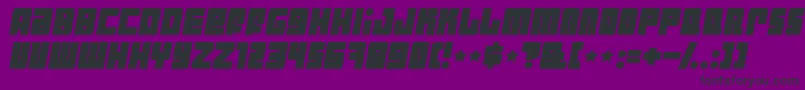 Шрифт Industbi – чёрные шрифты на фиолетовом фоне