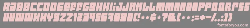 Industbi Font – Pink Fonts on Gray Background