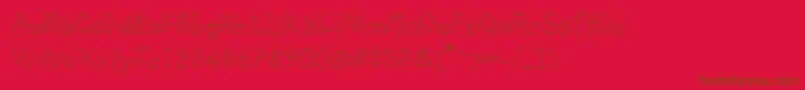 Kavernosa Font – Brown Fonts on Red Background