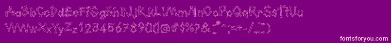 Kavernosa Font – Pink Fonts on Purple Background