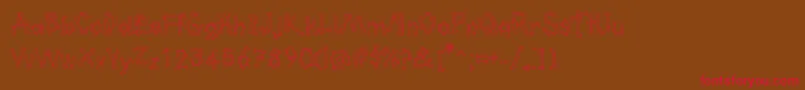 Kavernosa Font – Red Fonts on Brown Background