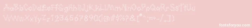 Kavernosa Font – White Fonts on Pink Background