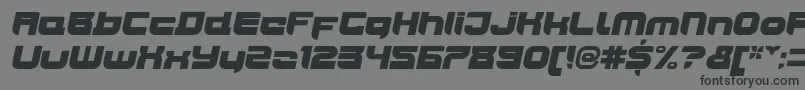 Шрифт JoyriderUltraitalic – чёрные шрифты на сером фоне