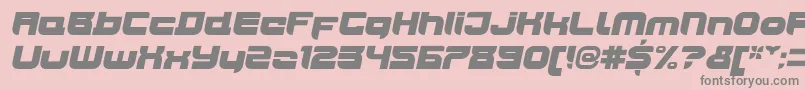 JoyriderUltraitalic-Schriftart – Graue Schriften auf rosa Hintergrund