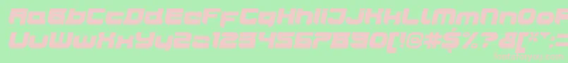 JoyriderUltraitalic Font – Pink Fonts on Green Background