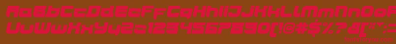 JoyriderUltraitalic Font – Red Fonts on Brown Background
