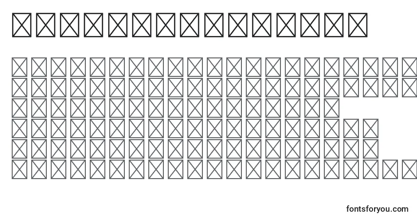 Schriftart RyodispstdHeavy – Alphabet, Zahlen, spezielle Symbole