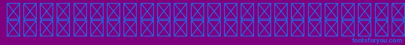 RyodispstdHeavy-fontti – siniset fontit violetilla taustalla