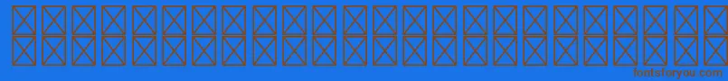 RyodispstdHeavy-fontti – ruskeat fontit sinisellä taustalla