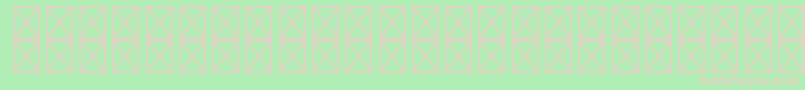 フォントRyodispstdHeavy – 緑の背景にピンクのフォント