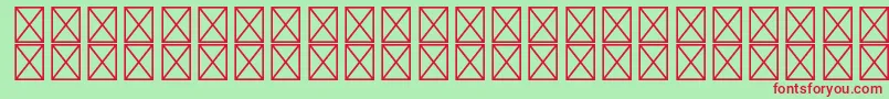RyodispstdHeavy Font – Red Fonts on Green Background