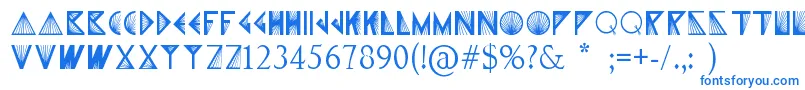 XPrism-Schriftart – Blaue Schriften