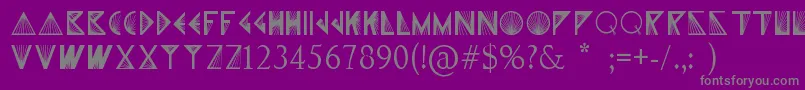Czcionka XPrism – szare czcionki na fioletowym tle