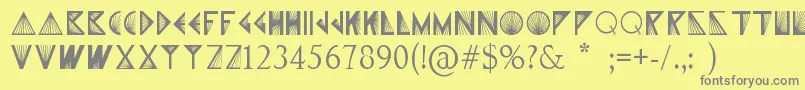 XPrism Font – Gray Fonts on Yellow Background