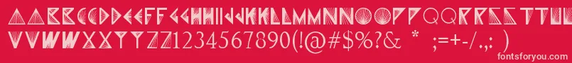 fuente XPrism – Fuentes Rosadas Sobre Fondo Rojo