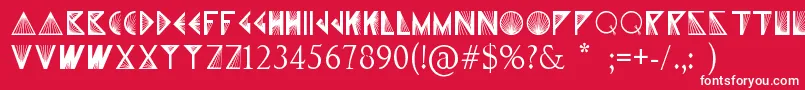 XPrism Font – White Fonts on Red Background