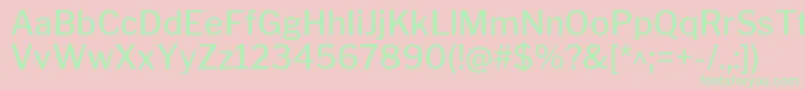 LibrefranklinMedium Font – Green Fonts on Pink Background