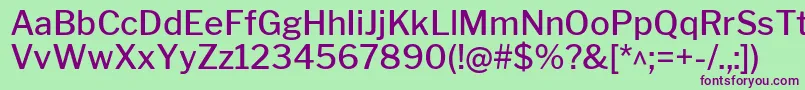 LibrefranklinMedium Font – Purple Fonts on Green Background