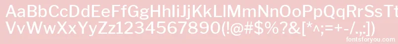 フォントLibrefranklinMedium – ピンクの背景に白い文字