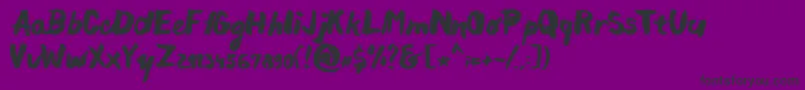 Chocoleta Font – Black Fonts on Purple Background