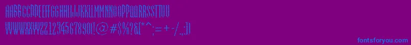 AEmpirialbrk Font – Blue Fonts on Purple Background