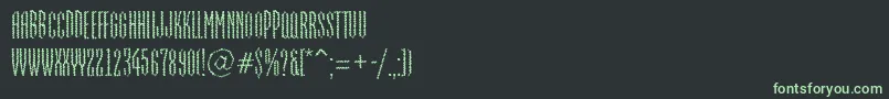 Fonte AEmpirialbrk – fontes verdes em um fundo preto