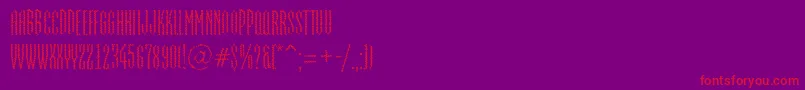 AEmpirialbrk Font – Red Fonts on Purple Background