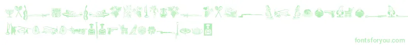 フォントCornucopiaOfDingbatsSix – 緑のフォント