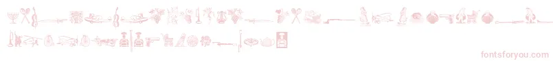 Fonte CornucopiaOfDingbatsSix – fontes cor-de-rosa