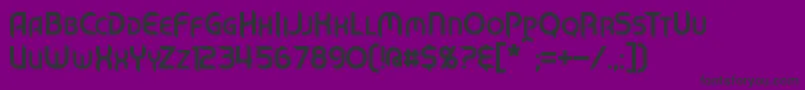 MechTech-Schriftart – Schwarze Schriften auf violettem Hintergrund