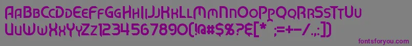 MechTech Font – Purple Fonts on Gray Background