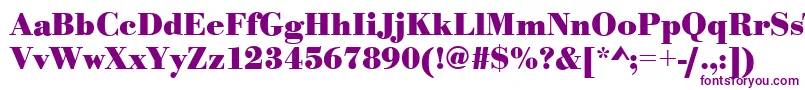 BodonistdBold Font – Purple Fonts on White Background