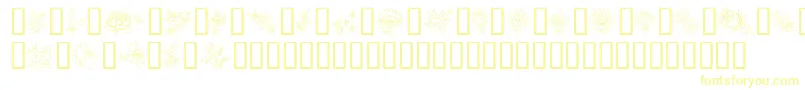 TraditionalFloralDesignIi-fontti – keltaiset fontit
