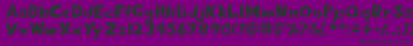 フォントEighty – 紫の背景に黒い文字