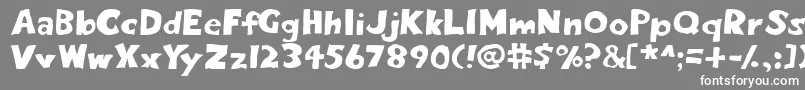 フォントEighty – 灰色の背景に白い文字