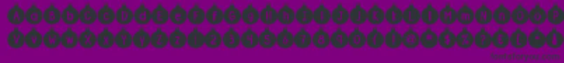 DjbOrnamental Font – Black Fonts on Purple Background