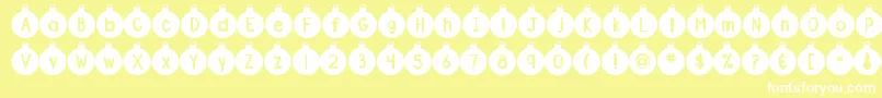 DjbOrnamental Font – White Fonts on Yellow Background
