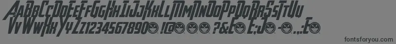 AvengeanceHeroicAvengerBd Font – Black Fonts on Gray Background