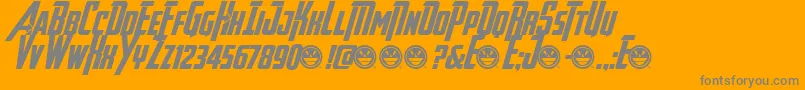 AvengeanceHeroicAvengerBd Font – Gray Fonts on Orange Background