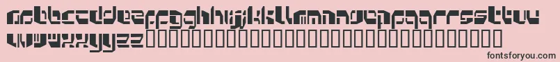 Kosmonau Font – Black Fonts on Pink Background
