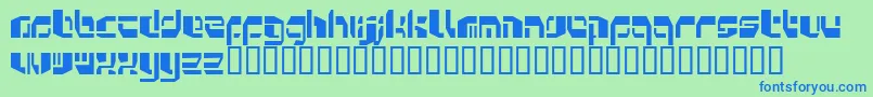 Kosmonau Font – Blue Fonts on Green Background